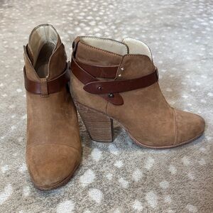 rag & bone Brown Suede Ankle Booties